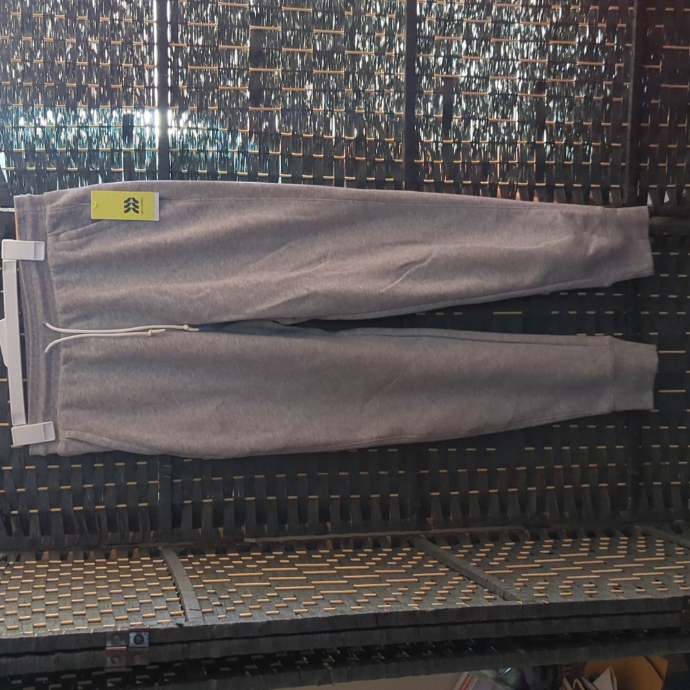 All In Motion Heathered Gray Cotton Fleece Jogger Pants in Size S